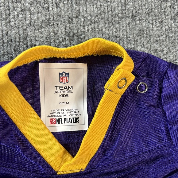 Minnesota Vikings Jersey Boys 6-9 Months Purple NFL Team Apparel Smith 22 - Picture 2 of 4